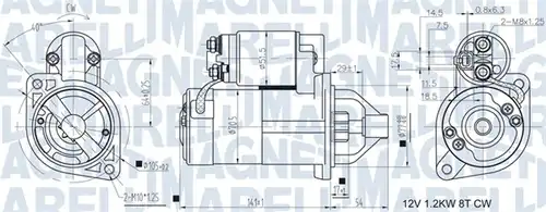 стартер MAGNETI MARELLI 063721433010