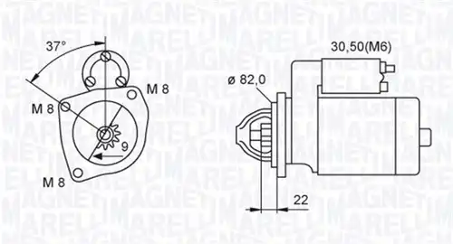 стартер MAGNETI MARELLI 063721449010