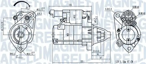 стартер MAGNETI MARELLI 063721458010