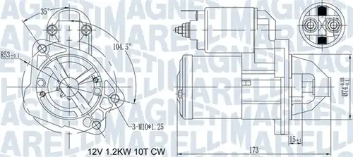 стартер MAGNETI MARELLI 063721469010