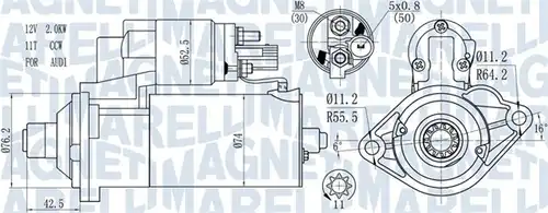 стартер MAGNETI MARELLI 063721512010