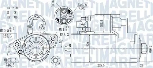 стартер MAGNETI MARELLI 063721521010