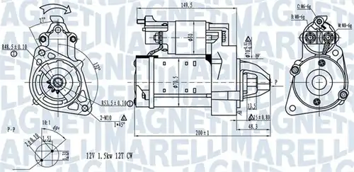 стартер MAGNETI MARELLI 063721527010