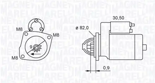 стартер MAGNETI MARELLI 063721552010