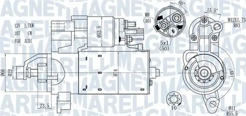 стартер MAGNETI MARELLI 063721563510