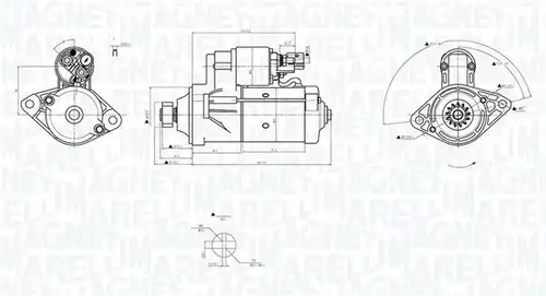 стартер MAGNETI MARELLI 063726156010