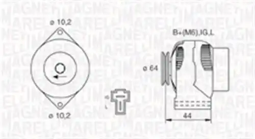 генератор MAGNETI MARELLI 063730551010