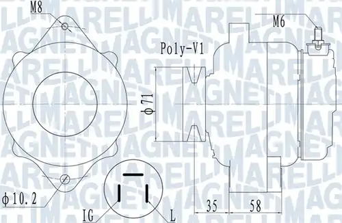 генератор MAGNETI MARELLI 063731120010