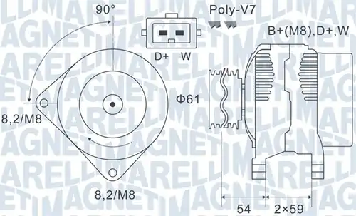 генератор MAGNETI MARELLI 063731143010