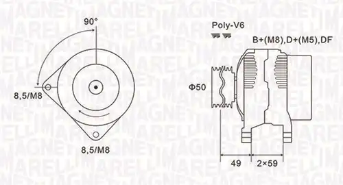 генератор MAGNETI MARELLI 063731147010