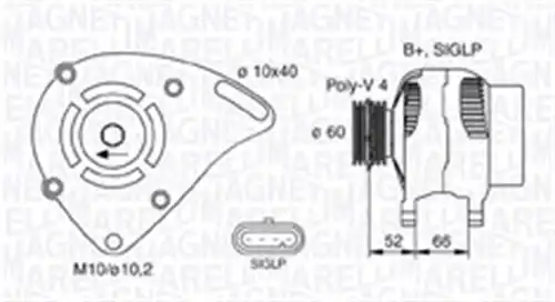 генератор MAGNETI MARELLI 063731253010