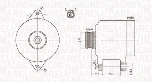 генератор MAGNETI MARELLI 063731283010