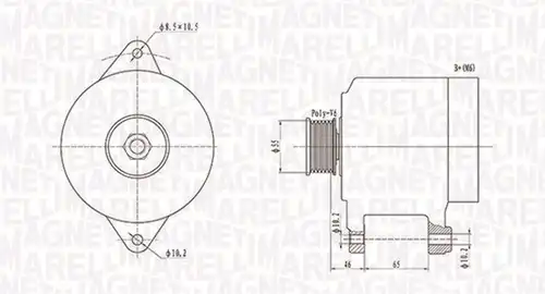 генератор MAGNETI MARELLI 063731306010