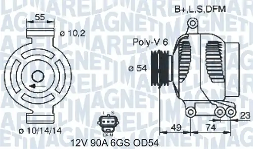 генератор MAGNETI MARELLI 063731388310