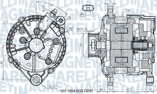 генератор MAGNETI MARELLI 063731430110