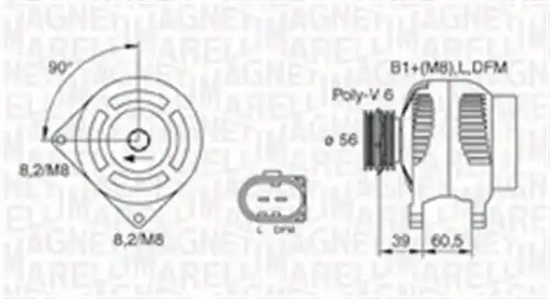 генератор MAGNETI MARELLI 063731446010