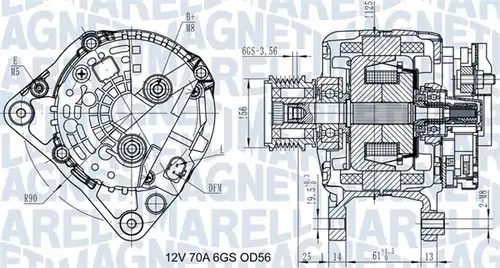 генератор MAGNETI MARELLI 063731502010