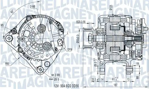 генератор MAGNETI MARELLI 063731512010