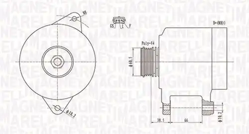генератор MAGNETI MARELLI 063731522010