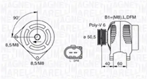 генератор MAGNETI MARELLI 063731542010