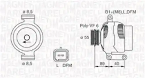 генератор MAGNETI MARELLI 063731544010