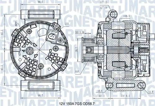 генератор MAGNETI MARELLI 063731557610