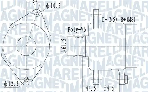 генератор MAGNETI MARELLI 063731558010