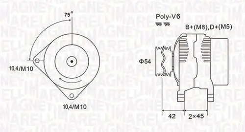 генератор MAGNETI MARELLI 063731564010