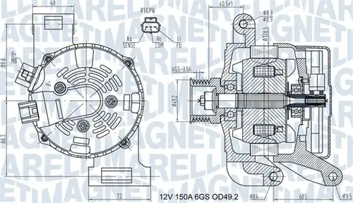 генератор MAGNETI MARELLI 063731575010