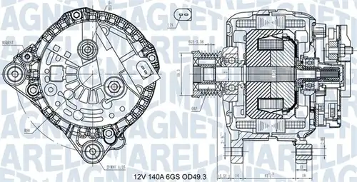 генератор MAGNETI MARELLI 063731576710