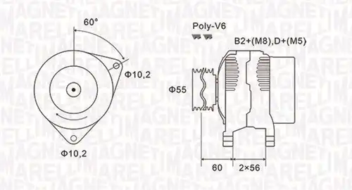 генератор MAGNETI MARELLI 063731577010