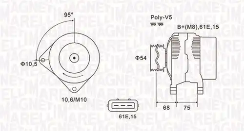 генератор MAGNETI MARELLI 063731584010