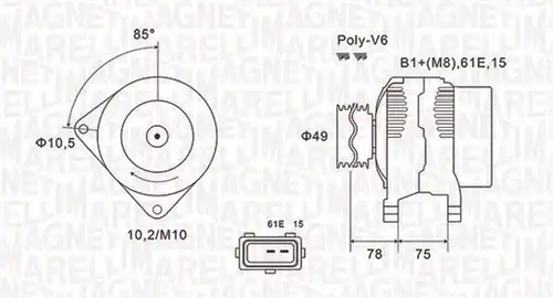генератор MAGNETI MARELLI 063731591010