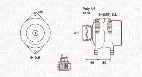 генератор MAGNETI MARELLI 063731607010