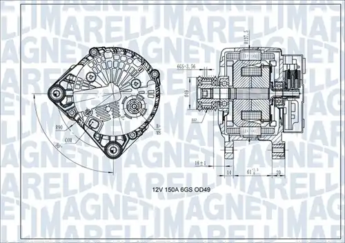генератор MAGNETI MARELLI 063731618410