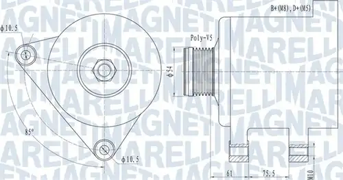 генератор MAGNETI MARELLI 063731631010