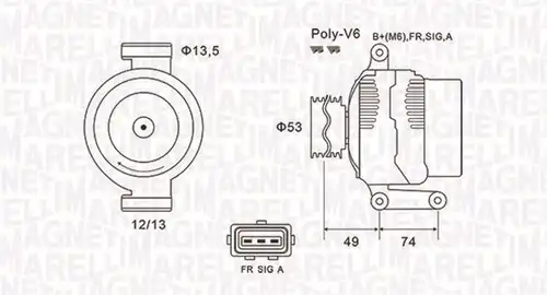генератор MAGNETI MARELLI 063731635010