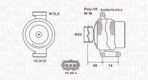 генератор MAGNETI MARELLI 063731638010