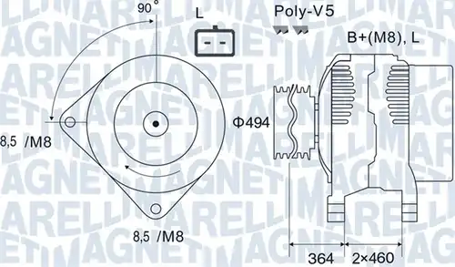 генератор MAGNETI MARELLI 063731645010