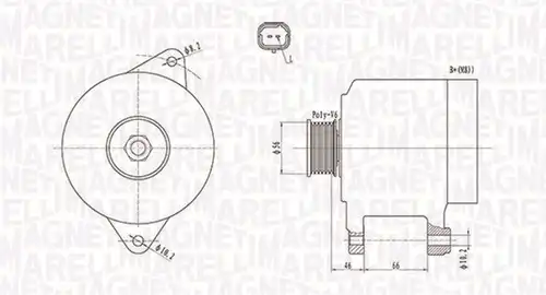 генератор MAGNETI MARELLI 063731653010