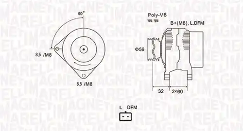 генератор MAGNETI MARELLI 063731662010