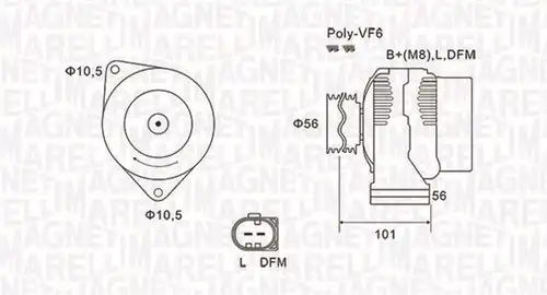 генератор MAGNETI MARELLI 063731689010