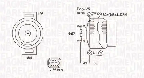 генератор MAGNETI MARELLI 063731740010