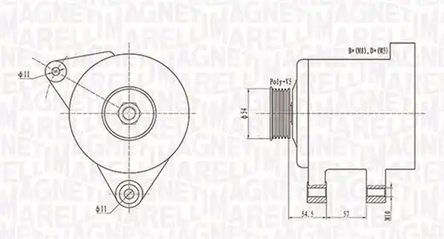 генератор MAGNETI MARELLI 063731747010