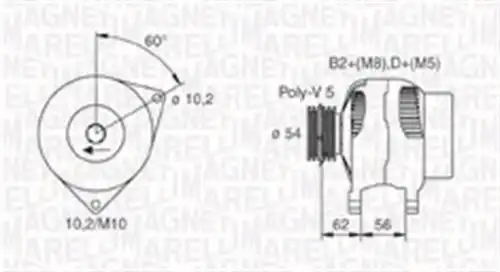 генератор MAGNETI MARELLI 063731748010
