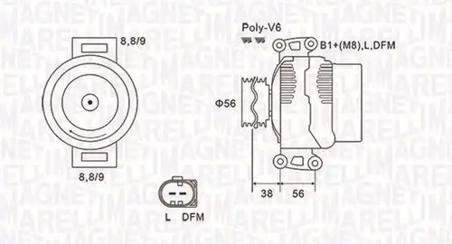 генератор MAGNETI MARELLI 063731754010