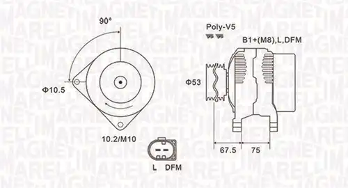 генератор MAGNETI MARELLI 063731756010