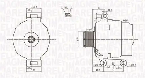 генератор MAGNETI MARELLI 063731779010