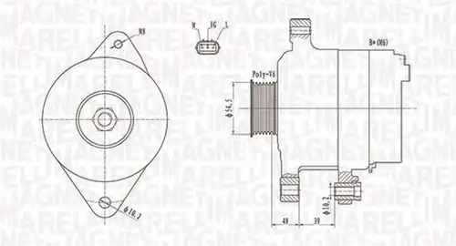генератор MAGNETI MARELLI 063731800010