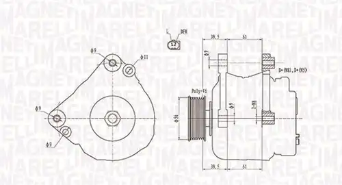 генератор MAGNETI MARELLI 063731818010